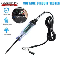 [Convenient Pen-shaped Test Tool] The sharp steel probe easily pierces the wire insulation to check the circuit. A...