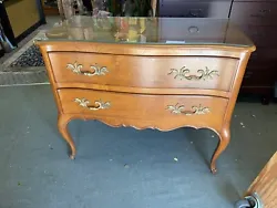 Beautiful Walnut commode, circa 1920, Excellent condition. No label but quality construction with oak interior drawers...