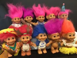 Lot of 11 RUSS Troll Dolls.