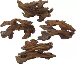 100%NATURAL RESIN MATERIAL: Aquarium driftwood is natural resin.It is safe for all pets.Shrimp, fish fry, hermit crabs,...