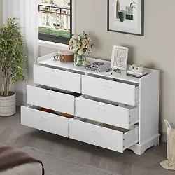 Spacious Storage Drawers - This wide chest of drawers has plenty of storage space. Make your house more organized. More...