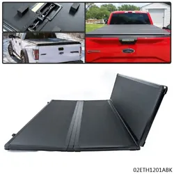 Title: Tri-Fold Tonneau Cover. 04-14 Ford F-150 with 5.5Ft Fleetside Bed. Protects your truck bed from snow, salt,...