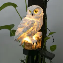 Type:Solar Owl Light. --Total length:17.7in / 45cm(Including the size of the owl and pole) as picture show. 【Easy to...
