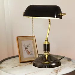 This desk lamp features a retro appearance. It is an ideal lamp and an eye-catching decoration for the office, bedroom,...