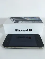 APPLE IPHONE 4S 16GB BLACK (VERIZON) SMARTPHONE. This phone features 16GB of storage, along with an A5 dual-core...