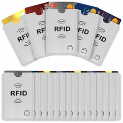 RFID Card Signal Blocking Protection Wallet Sleeve. Manufactured from special RFID blocking material.