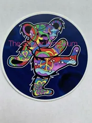 Dancing Bear Psychedelic Peter Max Style Grateful Dead Sticker Shirt Poster Decal These stickers are high quality and...