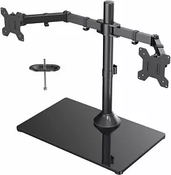 Ergonomic comfort: Our monitor stand for two screens is easily adjustable for a more comfortable, ergonomically correct...