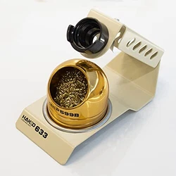 Designed for use with hand held soldering irons such as the Hakko FX650 DASH. - Soldering Iron Stand with a cleaning...