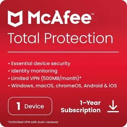 All-in-one protection for your personal info and privacy for peace of mind against data breaches. AWARD WINNING...