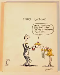In-12 broché de 40 pages au format 13,5 x 17,5 cm. Dos carré. Rare édition originale. FAUX BIJOUX.