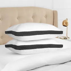 The best choice for stomach, side and back sleepers as these bed pillows suit every sleeping position giving a perfect...