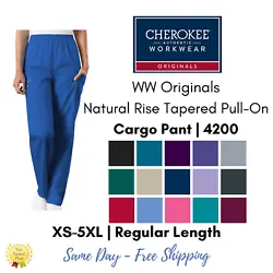 Cherokee Workwear Originals Tapered Pull-On Cargo Pant | 4200. From the Cherokee Workwear Originals collection, these...