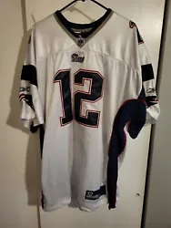 New England Patriots Reebok jersey siz 52 (xxl). All fonts letters and numbers sewn on very good quality.