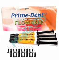 CrazyLister Dental Micro Hybrid Flowable Light Cure Resin Composite 4 Syringe Kit - A2 #004-010A2 ​Ideal for...