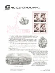 32c Madam C. J. Walker Stamp. Most of the engravings are great art work. Along, with these engravings is a text that...