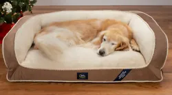 Conforming to your dog’s unique shape, size, and sleeping habits. This Serta Pet Bed works with your dog to reduce...