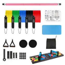 Leogreen resistance bands is with 3-section detachable pilates bar, promote your exercise reach maximum effect. It can...