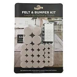 Parker & Bailey 324-Pc. Felt and Bumper Kit is the perfect item for floor and surface protection. These self-adhesive...
