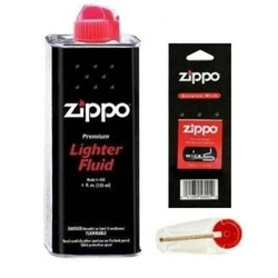 Remplissage de votre briquet Zippo, tenez le boitier extérieur dans une main et utilisez lautre main pour enlever...