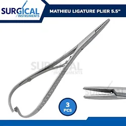 3 Mathieu Pliers - Boynton Mathieu Needle Holder 5.5 Small Mouth Tip Point. A hygienic choice for the orthodontic...