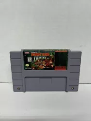 Donkey Kong Country (Super Nintendo SNES, 1992 Genuine Authentic Tested.