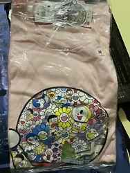 Uniqlo x Doraemon x Takashi Murakami Pink T-shirt Men’s Size Medium BRAND NEW.