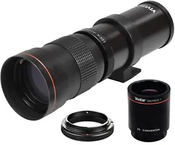Your lens to 1600mm! T1i, T2i, T3, T3i, T4, T4i T5, T5i, T6, T6i, T6s, T7, T7i, T7s. EOS 30D, EOS 40D, EOS 50D, EOS...