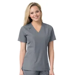 Carhartt Liberty Multi-Pocket Scrub Top has all the features that you need to stay on the go and remain comfortable for...