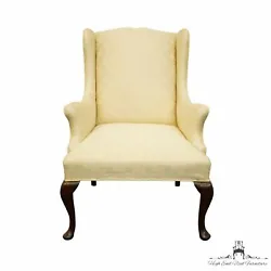 HICKORY CHAIR Co. Traditional Style Cream / Off White Upholstered Wingback Accent Arm Chair. Excellent used condition....
