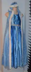 FROZENS ELSA. PRINCESS PARADISE. and a HOODED MATCHING CAPE /JACKET ALSO SLEEVELESS withFaux Fur Trim and a Snowflake...