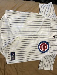 Majestic Chicago Cubs Pinstripe White Home Jersey Carlos Peña #22 | Size XXL. Condition is Used. Shipped with USPS...