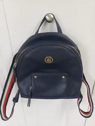 Tommy Hilfiger Pocketbook/Backpack Mini Navy Blue Faux Leather 10x10