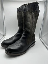 Ugg Aussie Black Gray Western Cowboy Boots Women’s Size 8.