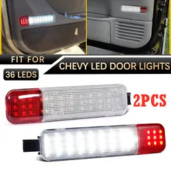 36 LED Interior Door Panel Courtesy Lamp Pair For 1995-2007 Silverado Sierra. Suitable for Thorold Chevrolet GMC...