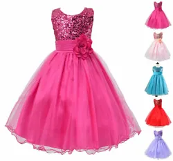 Elegant bodice with sparkling sequins and dreamy organza dress with a lovely bow at the front of waistline. A darling...