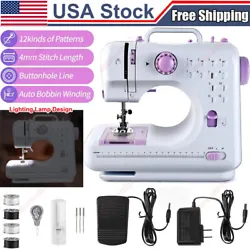 Mini Sewing Machine for Beginners and Kids, Sewing Machines with Reverse Sewing and 12 Built-in Stitches, Portable...