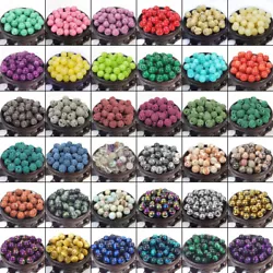 Bulk Gemstones II natural spacer stone beads DIY 4mm 6mm 8mm 10mm 12mm jewelry design. 4mm 40Pcs / 6mm 30Pcs / 8mm...