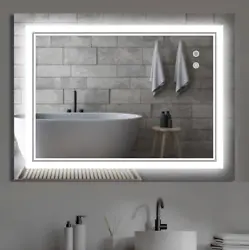LED life: over 50,000 hours. Mirror built-in demister, open the switch can defog. LED bathroom mirror built-in...