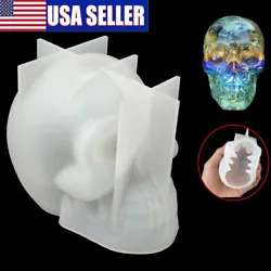 Type Skull Head Silicone Mold. 💯💝 High-Quality Crafts: This mold is very suitable for making resin decorative...