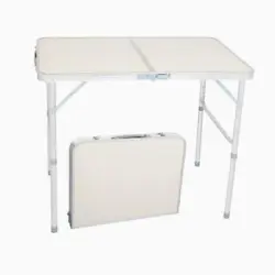 Type: Folding Table. Features: Easy to clean, Folding legs for easy storage and transportation. Applications: Camping,...