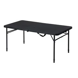 Provide all of the tablespaces that you need in all kinds of settings with the 4 Fold-In-Half Adjustable Table in Rich...