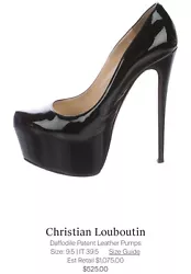 christian louboutin 39.5. Condition is Pre-owned. Shipped with USPS Priority Mail.