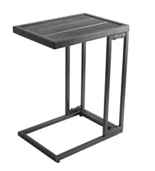 Easy to care for, simply wipe down as needed with a wet towel and allow to air dry. Stylish slat top side table. Easy...
