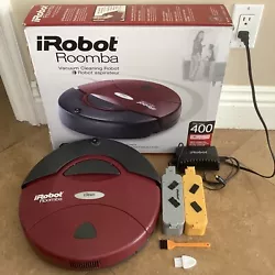Fully restored 400 model roomba. Includes the roomba with brushes and filter installed, 2 working batteries (original...