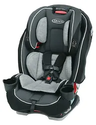 NEW DISTRESSED BOX GRACO SLIMFIT 3-IN-1 SPACE SAVING CONVERTIBLE CAR SEAT DARCIE FASHION COLOR GRAY - CHARCOAL - BLACK....