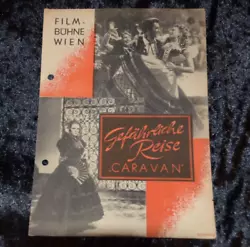programme original de vieux films de 40 ans Format 20 x 28cm, perforé En bon état pour son âge avec des signes...