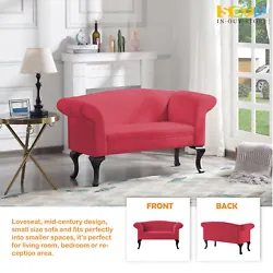 53.2” Loveseat, mid-century design, small size sofa and fits perfectly into smaller spaces, it’s perfect for living...