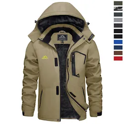 Material--- Soft Shell: Waterproof and windproof soft shell.; Fleece Lining: Thermal fleece lining to keep you warm and...