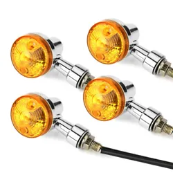 4Piece Motorcycle Turn Signals. Fit for:Universal fit all motorcycles. for Honda Yamaha Suzuki Kawasaki Cafe Racer etc....